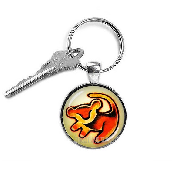 Simba Keychain Lion King Keyfob Simba Lion King Keyring Etsy