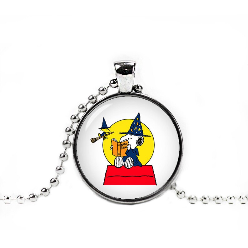 Halloween Snoopy and Woodstock Necklace With Pendant Snoopy Etsy