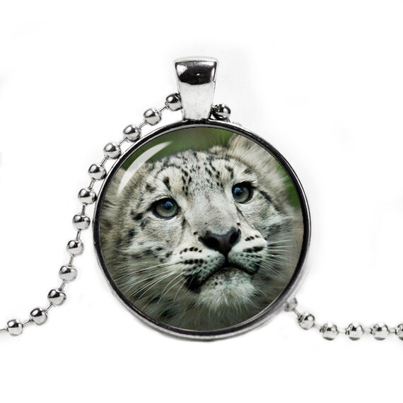snow leopard necklace