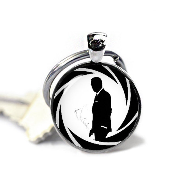 James Bond Key Ring James Bond Keychain James Bond Keychain Etsy