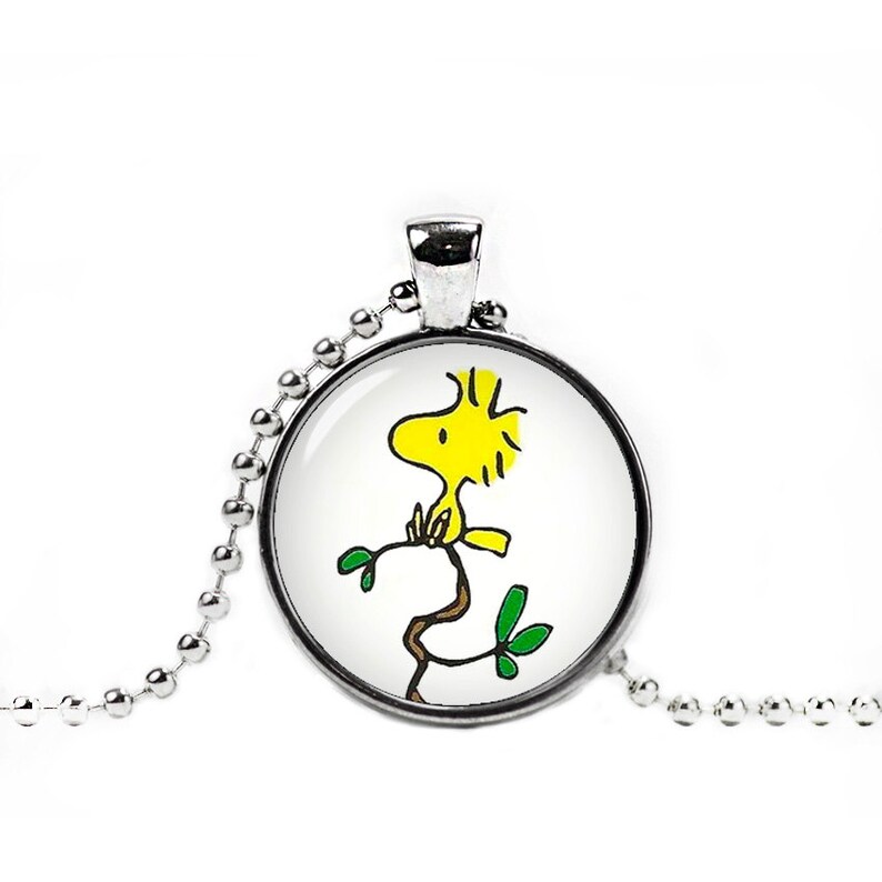 Woodstock Necklace Woodstock Pendant Snoopy Jewelry Photo Etsy