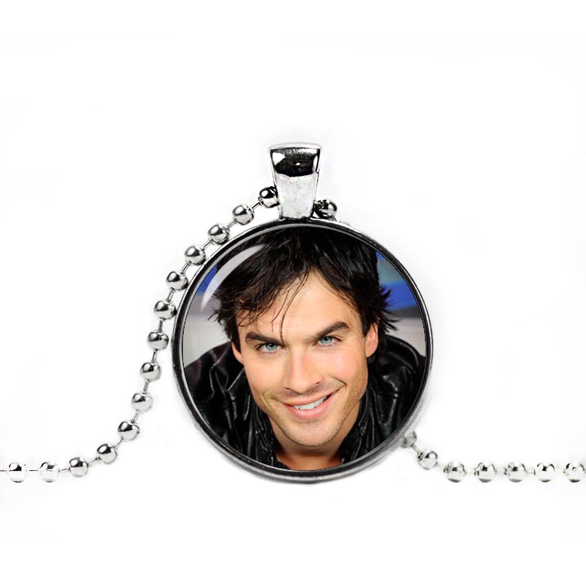 Ian Somerhalder Necklace Damon Salvatore Pendant Vampire Etsy