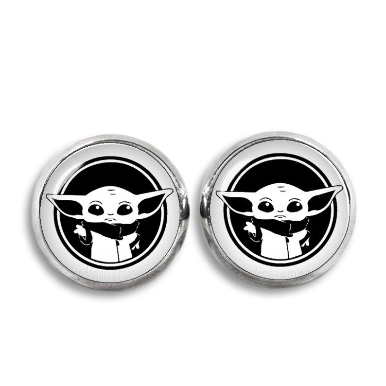 Yoda Stud Earrings Star Wars Stud Earrings 12mm Baby Yoda Etsy