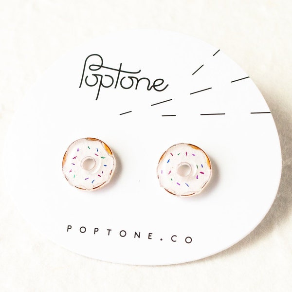 Donut Stud Earrings Etsy