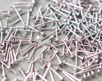 1000 perni per orecchini in titanio da 3 mm / 500 paia di perni per orecchini super ipoallergenici / perni in titanio senza nichel