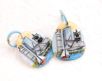 Milwaukee (Wisconsin Illustrated City Skyline) hoepeloorbellen