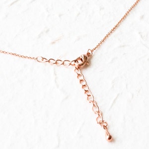 Monstera Leaf Necklace / Leaf Pendant / Tropical Plant Jewelry Rose Gold Chain