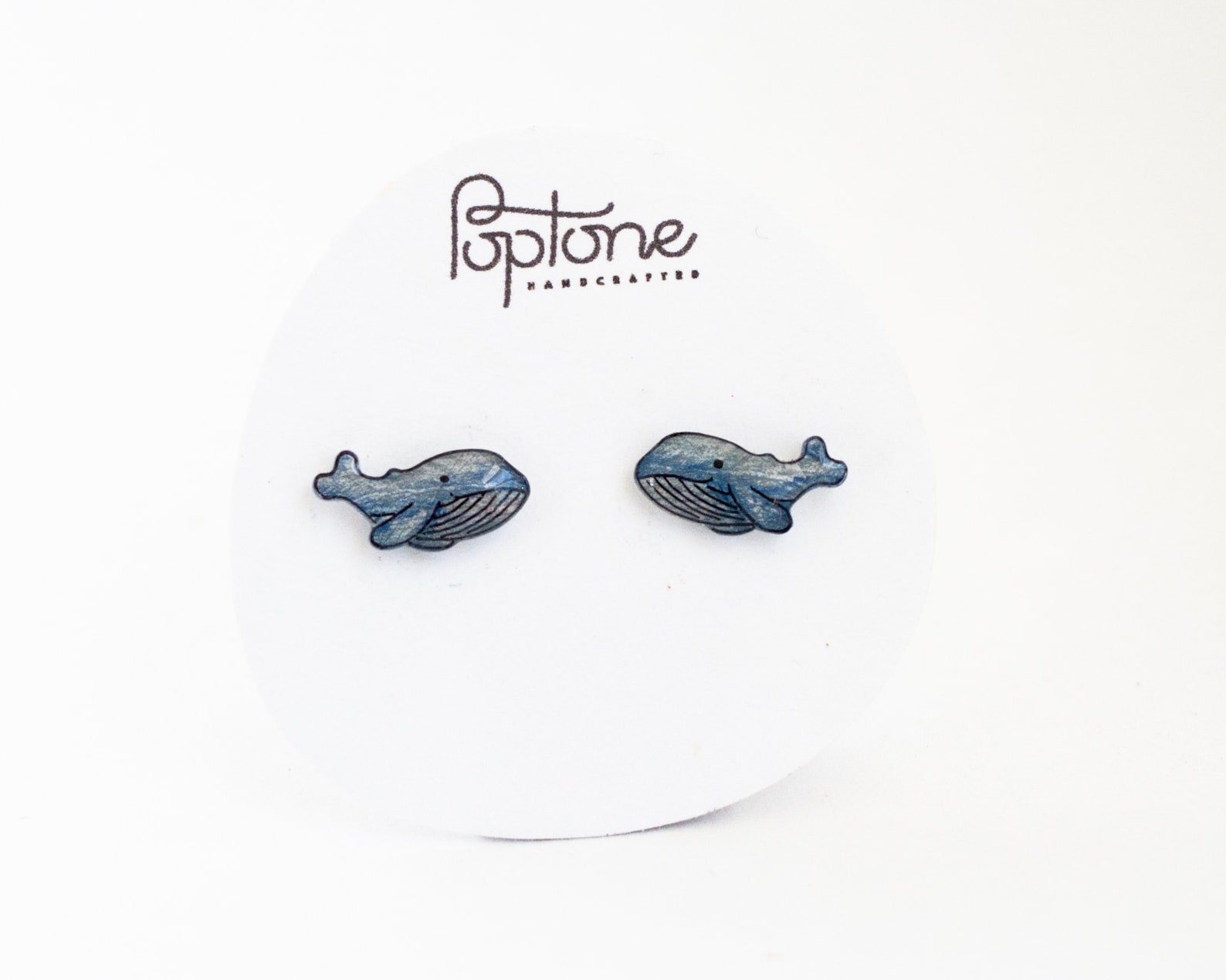 Whale Earrings Whale Jewelry Blue Whale Studs Nautical Etsy