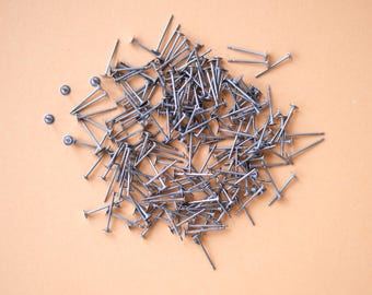 200 titane, coussinet de 3 mm pour boucles d'oreilles | 100 paires de clous d'oreilles super hypoallergéniques | Poteaux en titane fabriqués aux États-Unis