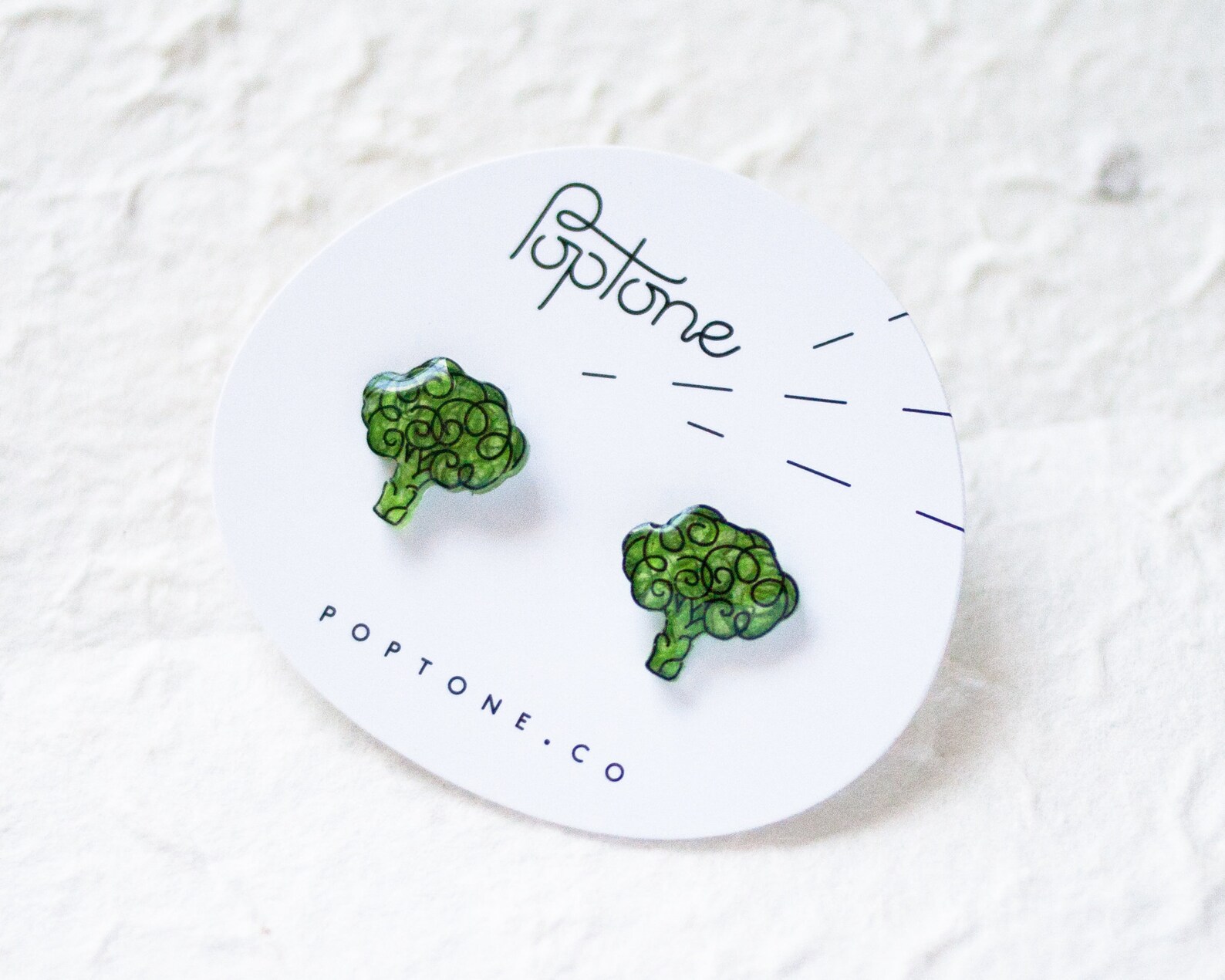 Broccoli Stud Earrings Cute Vegetable Earrings Kawaii Food Etsy