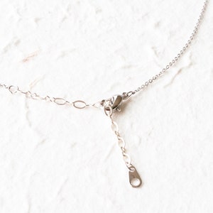 May include: A silver chain necklace with a lobster clasp closure.