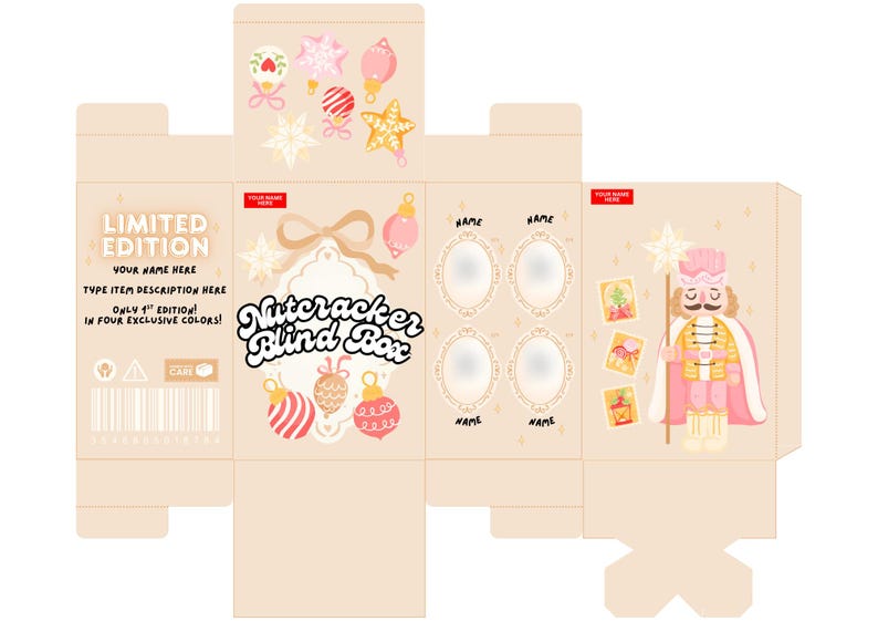 Custom Blind Box Template/ Personalized Gift - Etsy