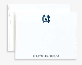 Personalized Elegant Script Stationery Cards Set for Couples