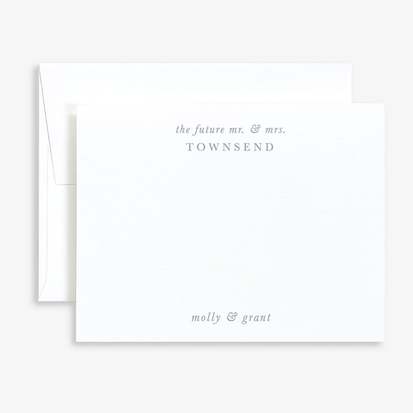 Personalized Thank You Cards for Couples • Customized Stationery with Envelopes • Custom Couples Stationary Set