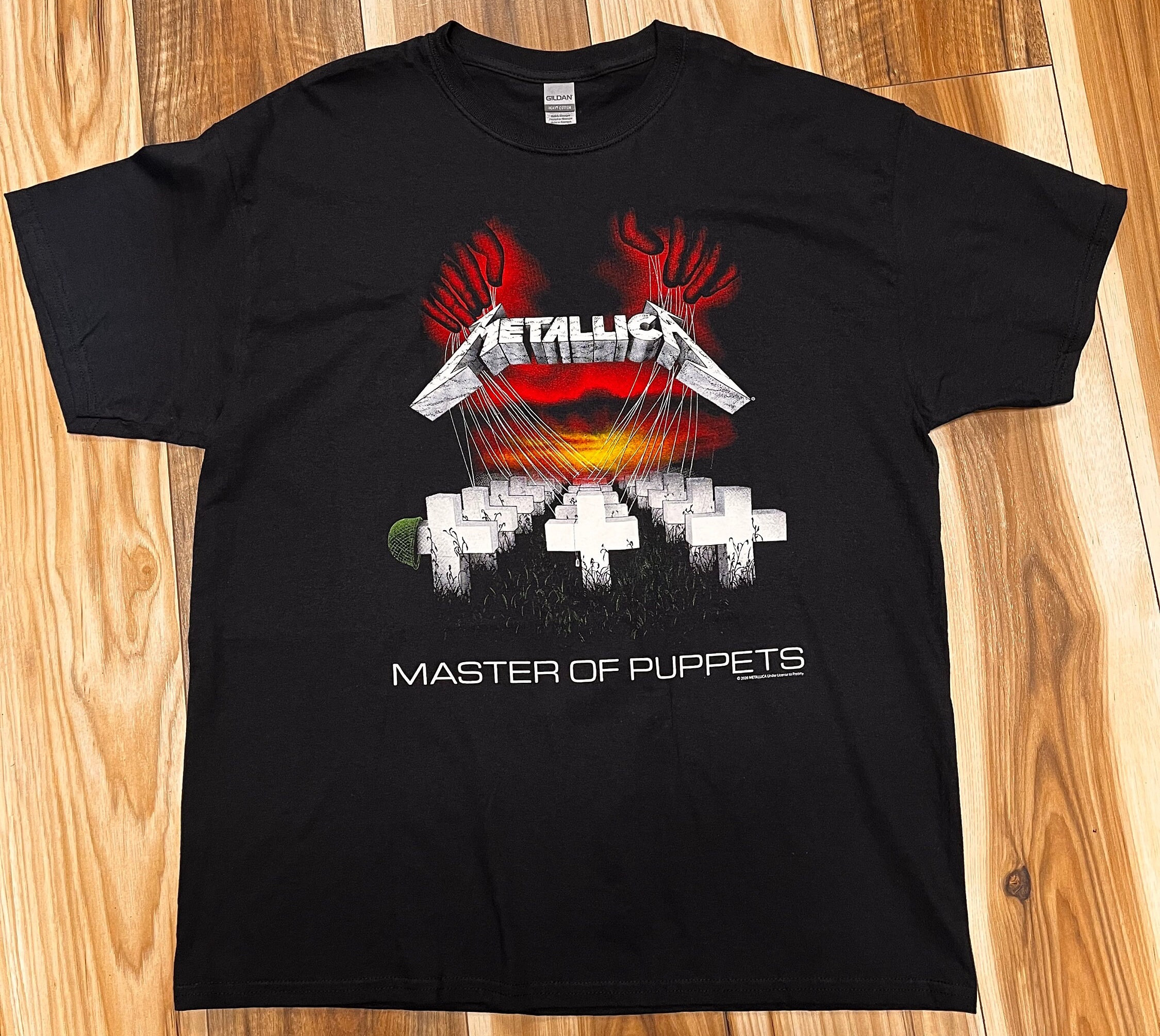 Metallica Masters of Puppets T Shirt 100% Cotton, Gildan