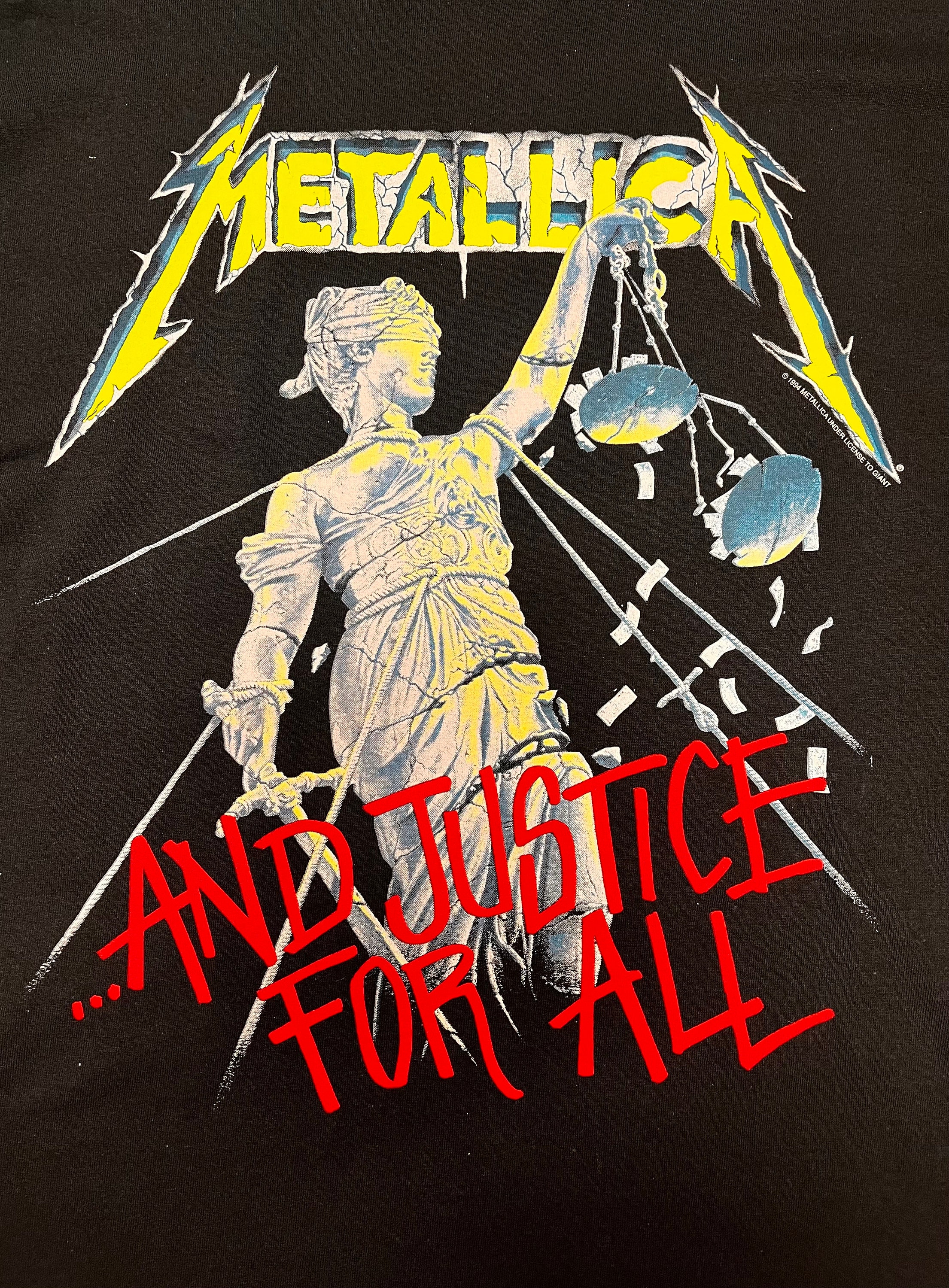 Metallica Justice for All T Shirt 100% Cotton, Gildan Heavy Cotton