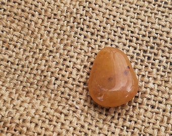 Home Tumbled Yellow Quartz Crystal, Tumbled Yellow Quartz Stone, Collectible Crystal
