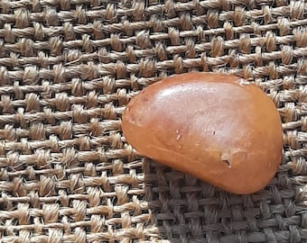 Home Tumbled Yellow Quartz Crystal, Collectible Crystal