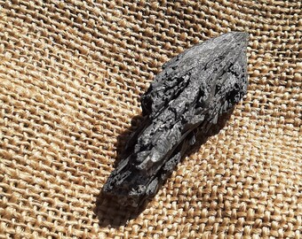 Raw Black Kyanite Crystal, Large Black Kyanite Crystal, Collectible Crystal