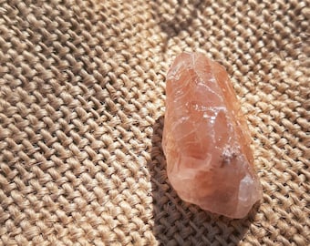 Raw Red Calcite Crystal, Collectible Crystal, Small Red Calcite Crystal