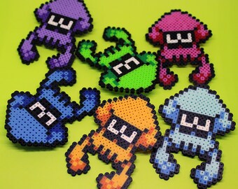 Splatoon Inkling - Mini Perler Beads