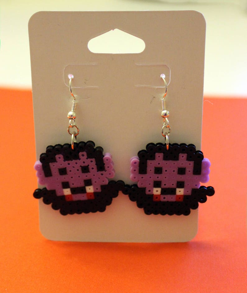 Halloween Earrings Mini Perler Beads Etsy