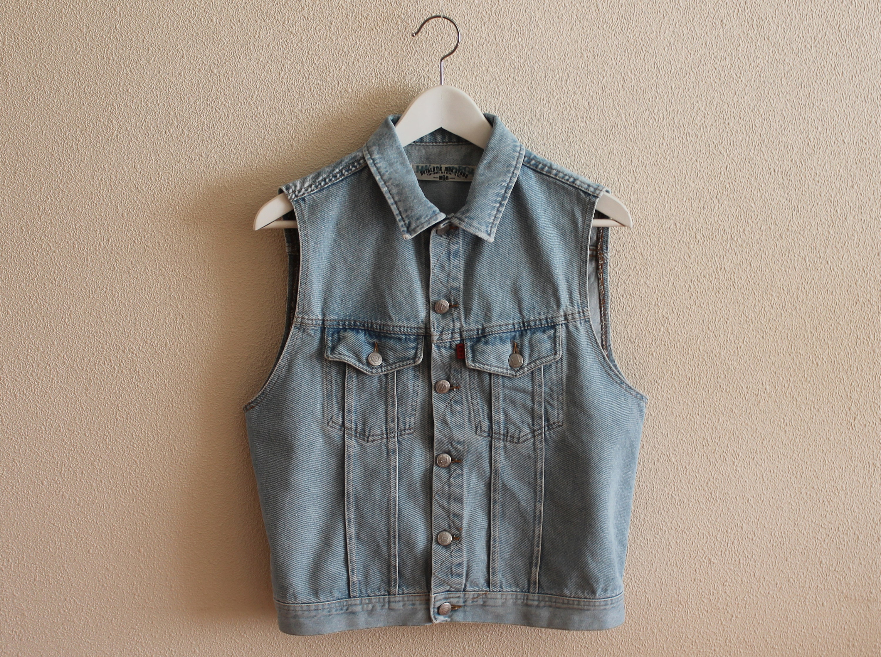 Blue Denim Vest Vintage Denim Vest 