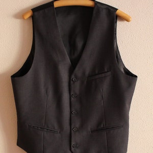 Heren vest grijze vest grijs heren vest Steampunk vest grijs uitgerust vest heren vest Edwardian Victoriaanse Renaissance barok