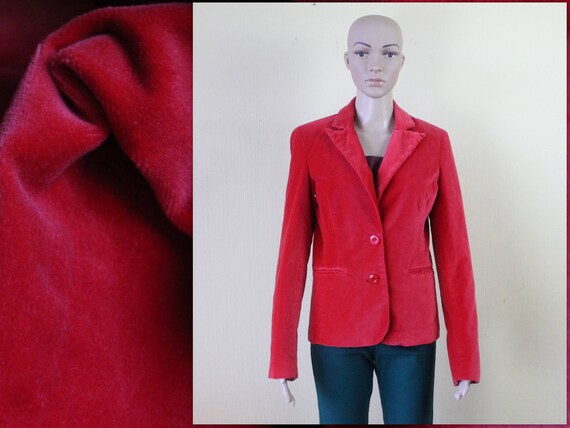 red velvet suit womens