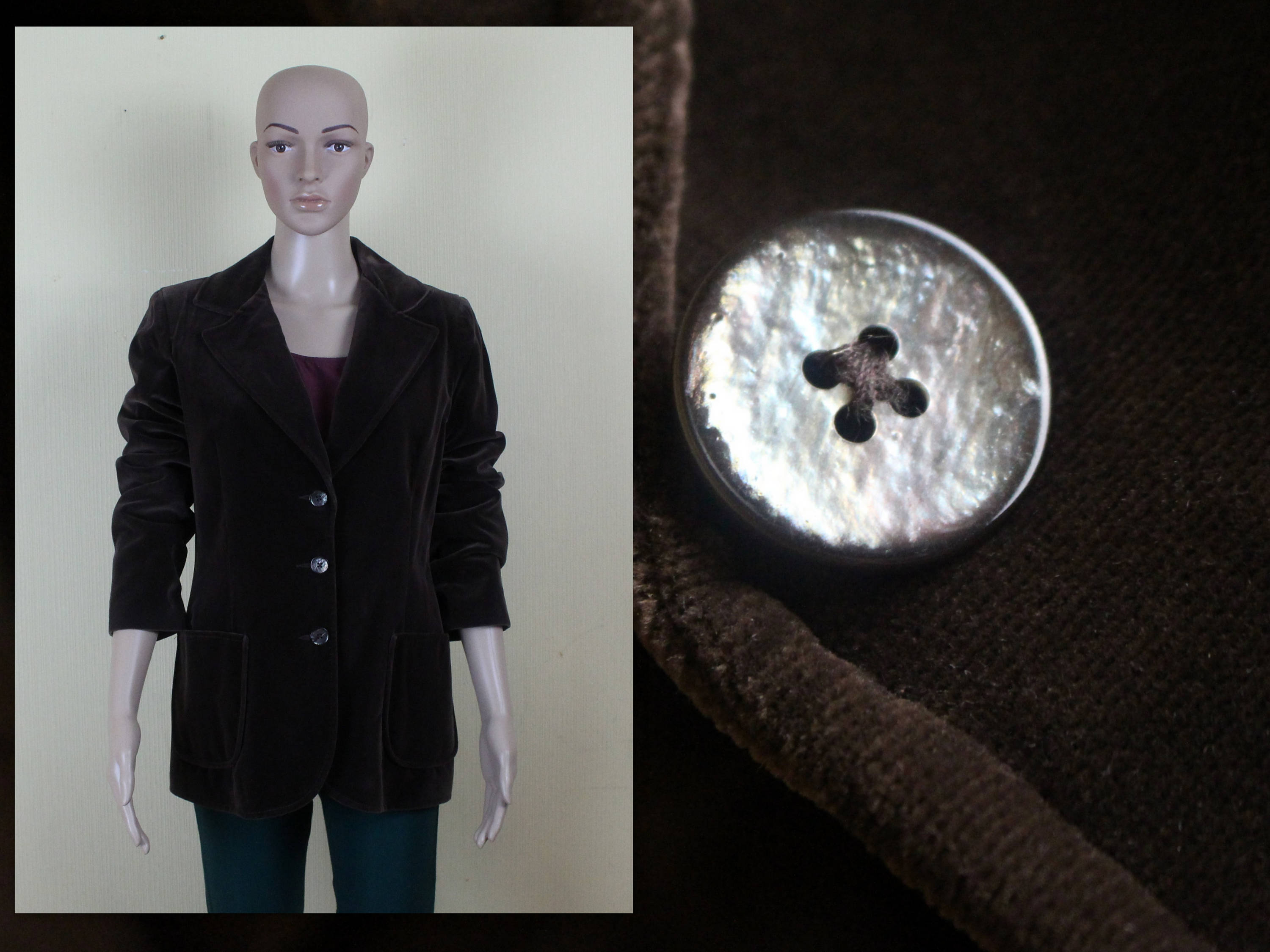 vintage velvet blazer