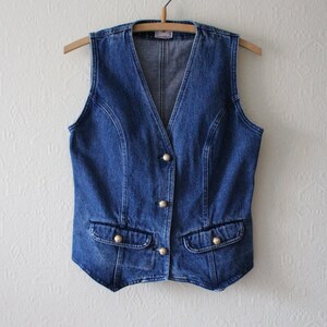 Blue Denim Vest Vintage Denim Vest 