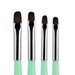 4pcs Gel Nail Brush for Gel Nail Extensions, UV Builder, Nail Tips Builder, Polygel Nails, Gel Sculpting, Nylon Hair Nail Art Painting Pen 