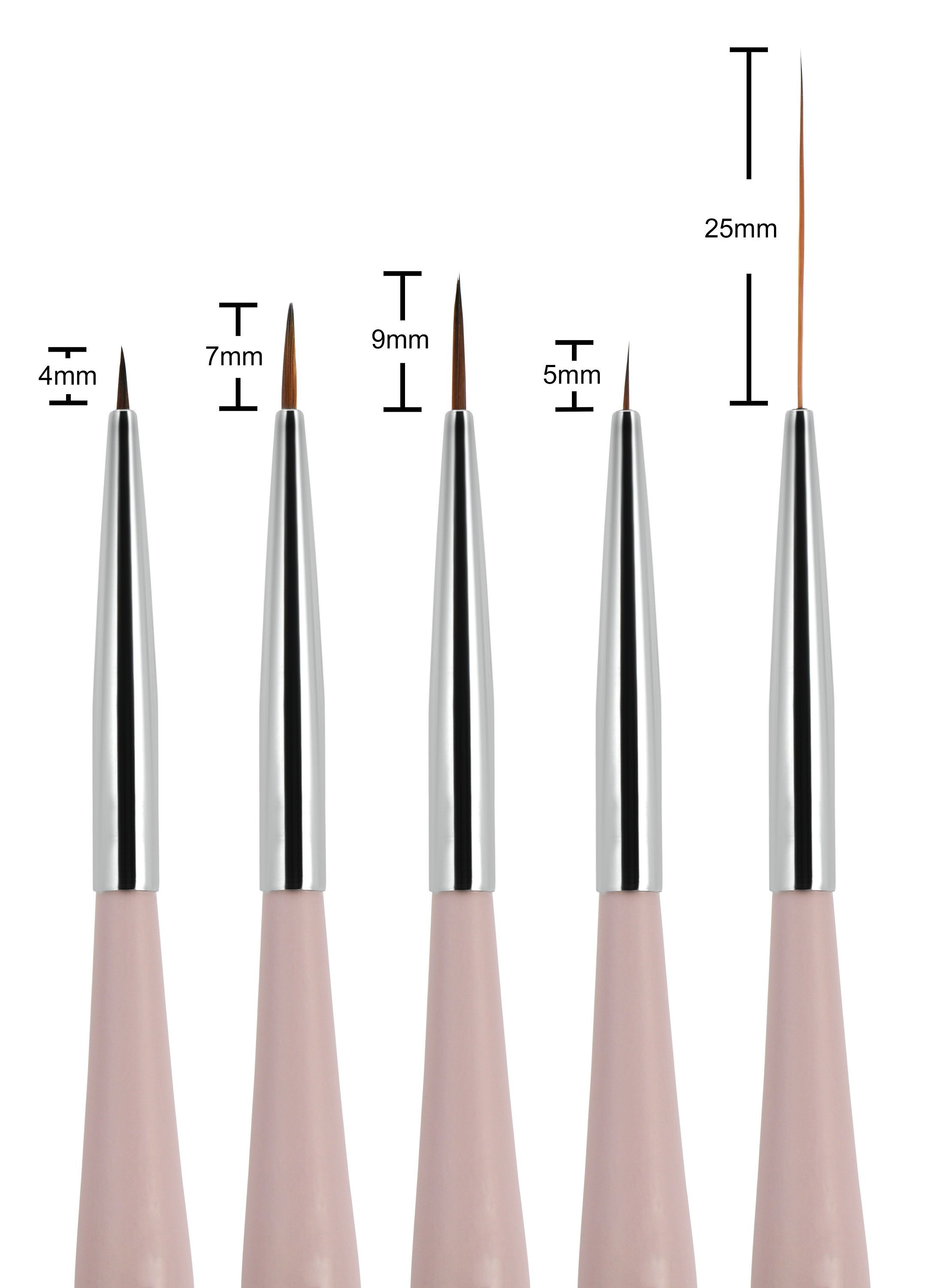 Nail Art Brushes Thin Liner Brush Detail Design Pen Set - Temu