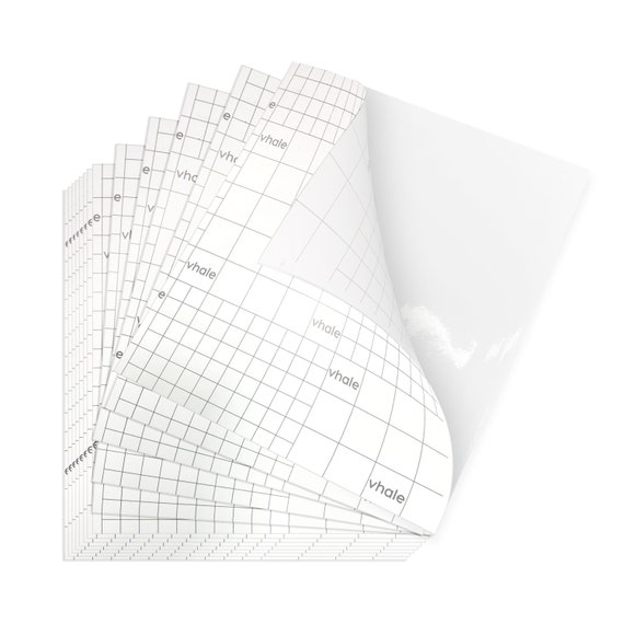 Glossy Clear Self-adhesive Laminating Sheet Contact Papers 7" X 8", 3.15 Mil Pack of 100