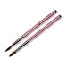 2 Pieces Kolinsky Sable Round Acrylic Nail Art Brush Set, Manicure Detail Painting Nail Art Pen (Size 8, 12) 