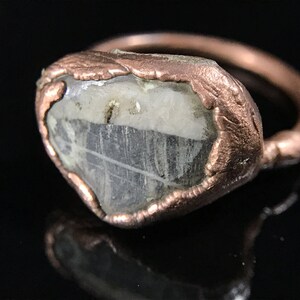 Long Island Beach Stone and Copper Ring image 4