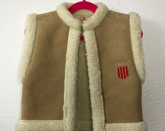 Kids Leather Vest Etsy