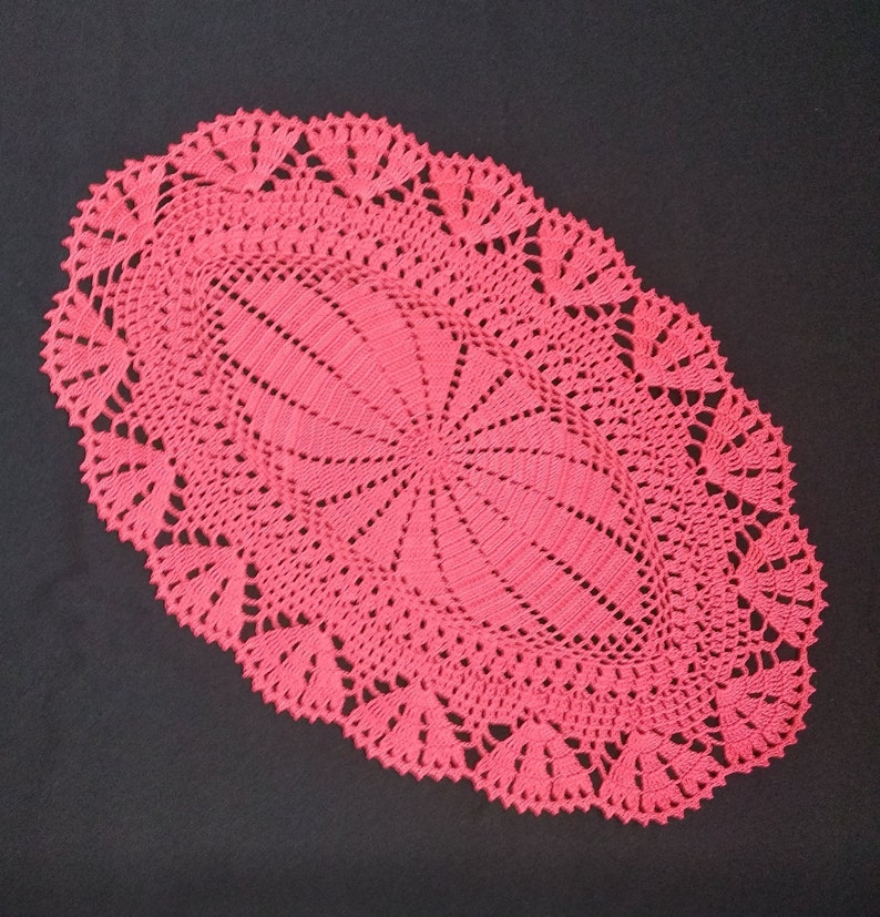 Ready to Ship Crochet Doilyoval Doiliesсoral Crochet Doilyhome