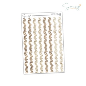Stained Lace - Thin | Journaling | Sticker Kit | Bullet Journal Stickers | Journal Stickers | Planner  Stickers | Journal Kit | Bujo