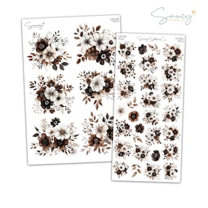 Leisure Floral Deco | Journaling | Sticker Kit | Bullet Journal Stickers | Journal Stickers | Planner Stickers | Journal Kit