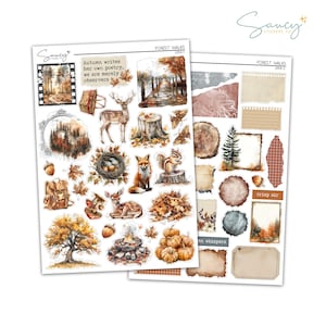Forest Walks | Journaling | Sticker Kit | Bullet Journal Stickers | Journal Stickers | Planner Stickers | Journal Kit | Autumn Stickers