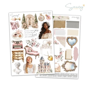 Joyful Heart | Journaling | Sticker Kit | Bullet Journal Stickers | Journal Stickers | Planner Stickers | Journal Kit | Valentine Stickers