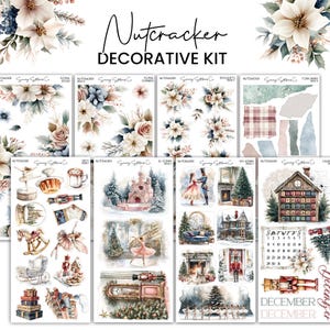 Nutcracker 2024 Decorative Sticker Kit | Journal Stickers | Journaling | Planner Stickers | Bujo | Planner | Winter Stickers | Christmas