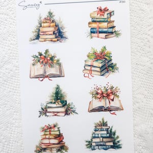 Holiday Books | Journaling | Sticker Kit | Bullet Journal Stickers | Journal Stickers | Planner  Stickers | Journal Kit | Bujo