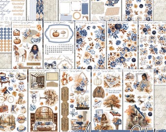 Autumn Chill Journal Sticker Kit | Fall Planner, Bujo Stickers