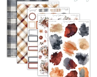 Autumn Cabin Add ons | Journaling | Bullet Journal Stickers | Journal Stickers | Planner Stickers | Autumn Sticker | Fall stickers