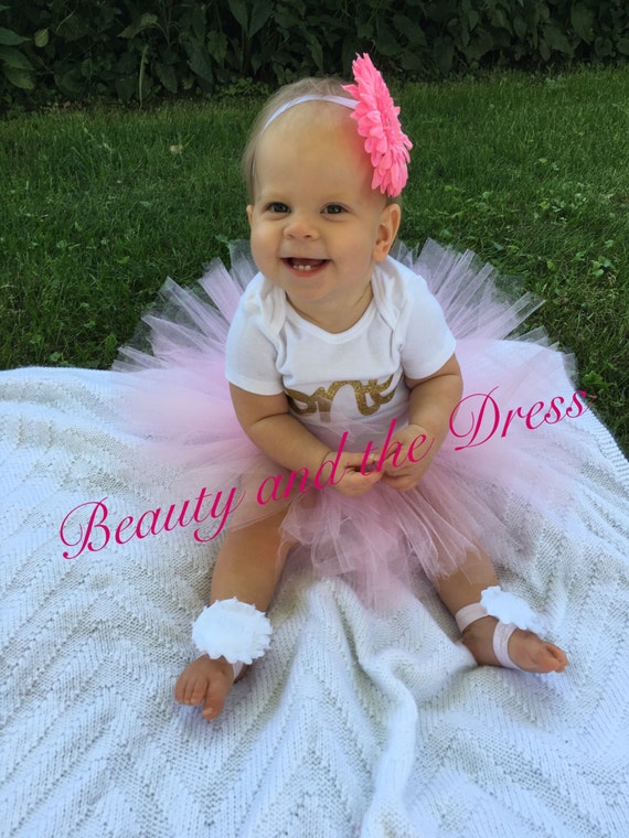 First Birthday Gold and Pink 