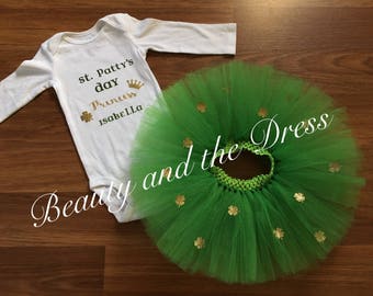 St. Patrick's day, st. Patty's day, st. Patrick's day tutu, st. Pattys day tutu, shamrock tutu, shamrock tutu set,