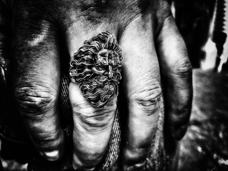 Zeus ring Silver Greek jewelry Mythology jewelry Zeus jewelry Etsy