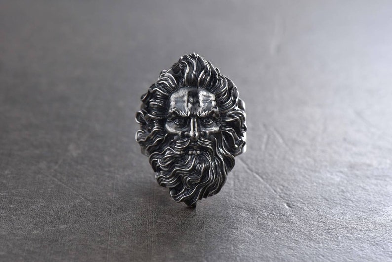 Zeus ring Silver Greek jewelry Mythology jewelry Zeus jewelry Etsy